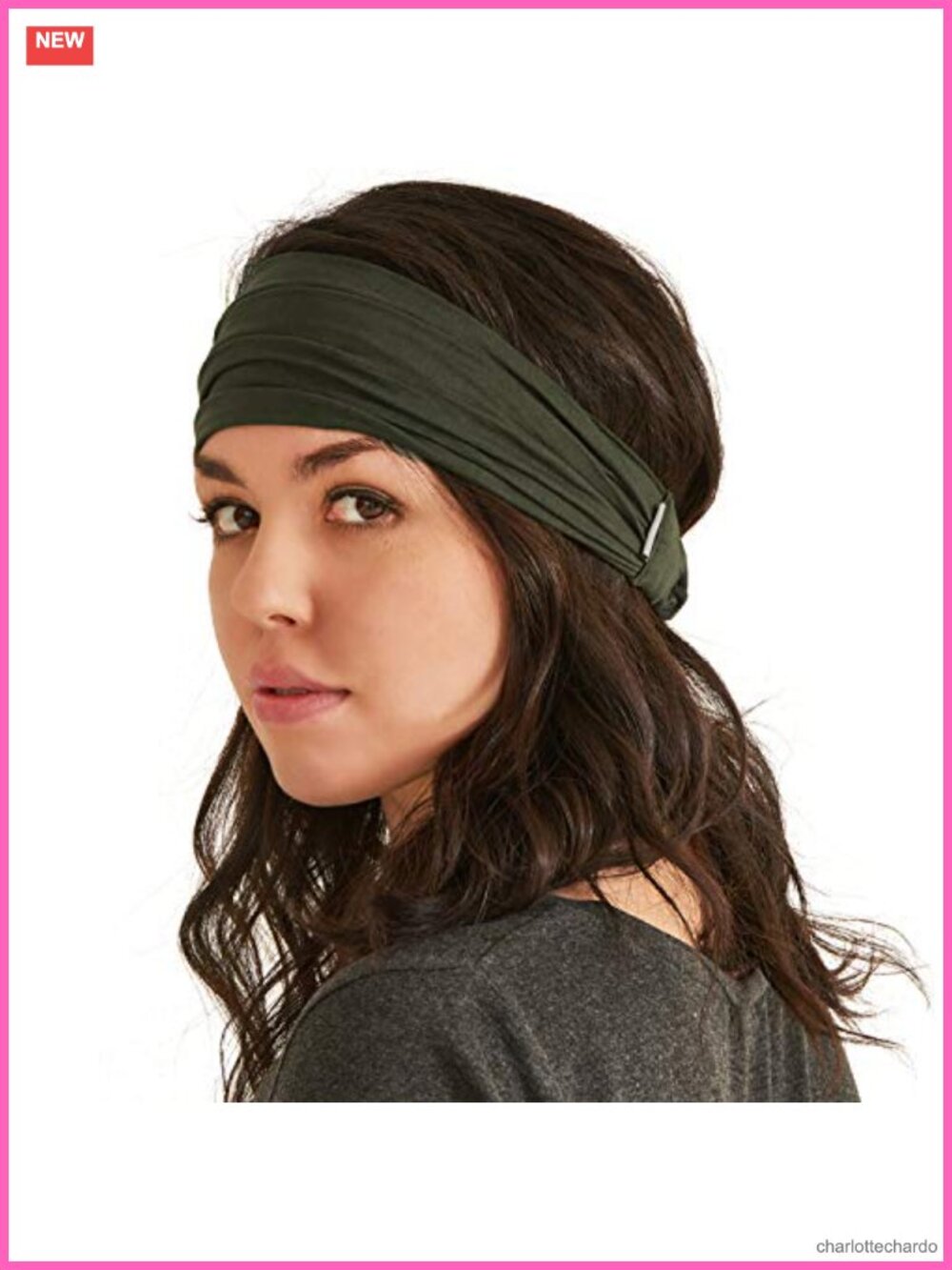 Viscose Rayon Spandex Headband Japanese Style Bandana Stretch